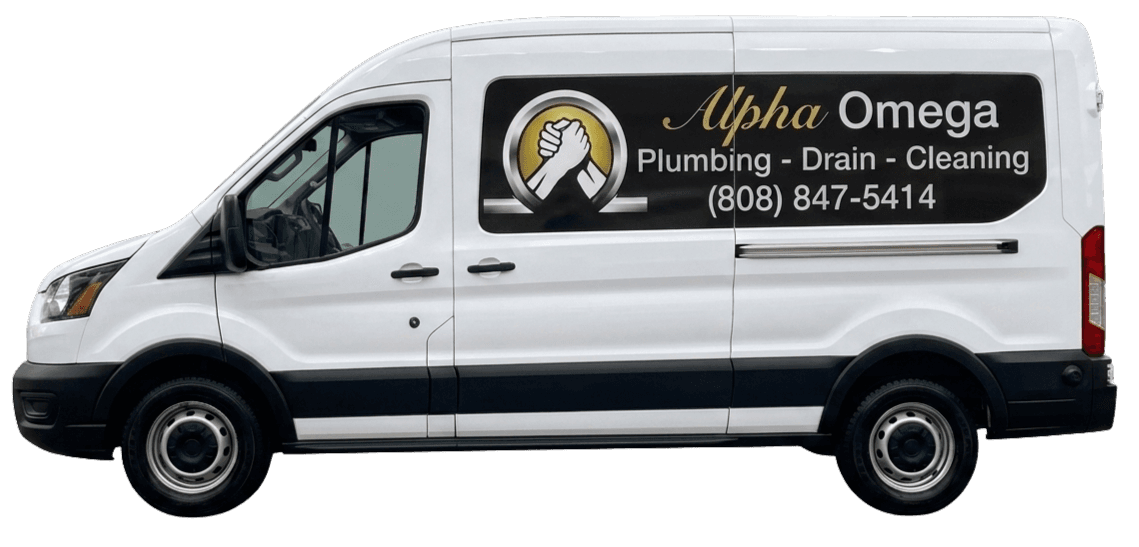 Alpha-Omega Plumbing van
