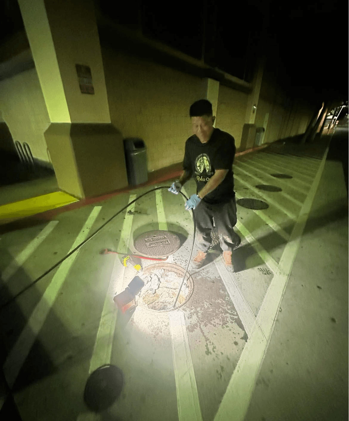 Night drain cleaning service