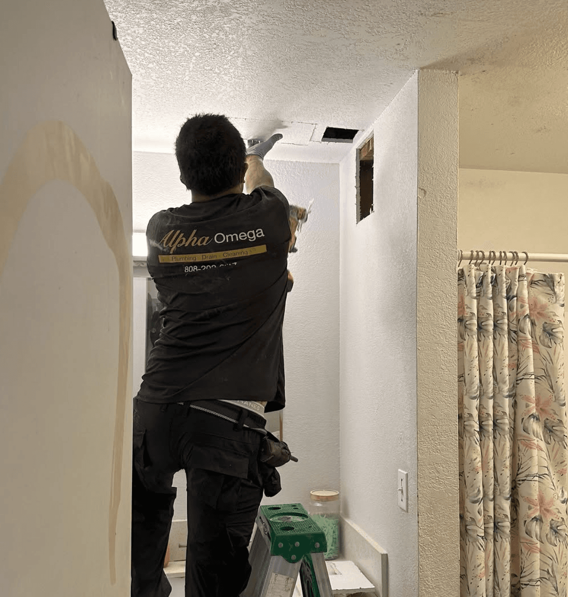 Interior repiping work